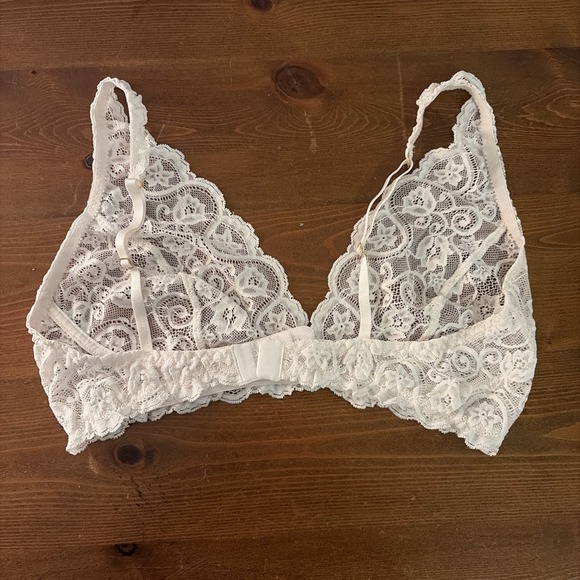 COMMANDO White Ivory Lace Bra Size Large - Picture 4 of 8
